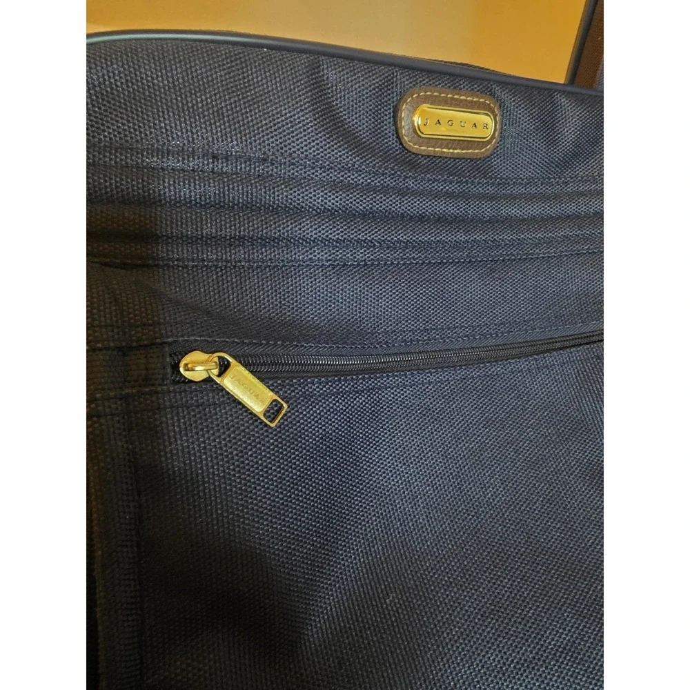 Jaguar 2 Piece Navy Blue Luggage Set Rolling Suitcase Carry On Travel Bag